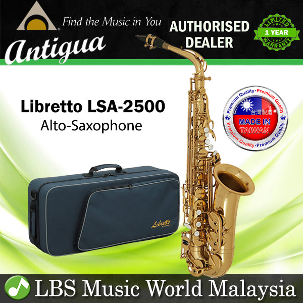 Antigua Libretto LSA-2500 Student Eb Alto Saxophone with Case and Accessories Pack (LSA2500)