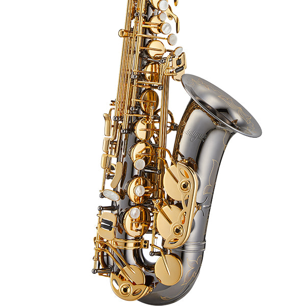 Antigua WAS4248BG Powerbell Alto Saxophone Black Nickel with Soft Bag (AS4248 BG)