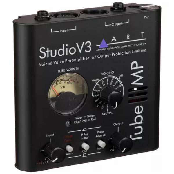 ART Pro Audio Tube MP Studio V3 Single Channel Tube Mic Microphone Instrument Preamp