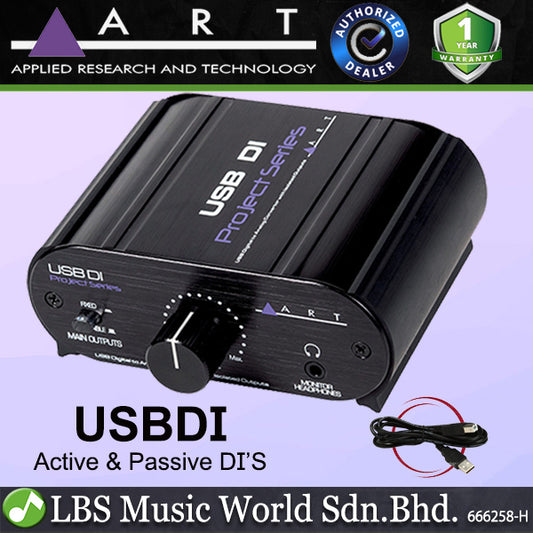 ART Pro Audio USBDI USB Direct Box to Transformer Balanced XLR Analog Converter (USB DI)