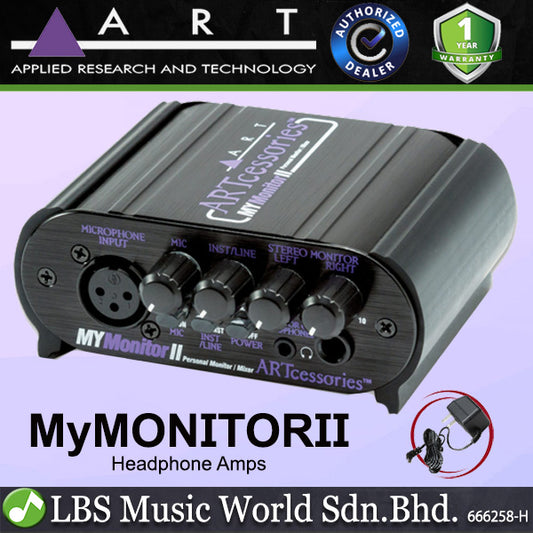 ART Pro Audio MyMONITORII Personal Headphone Monitor Mixer (My MONITOR II)