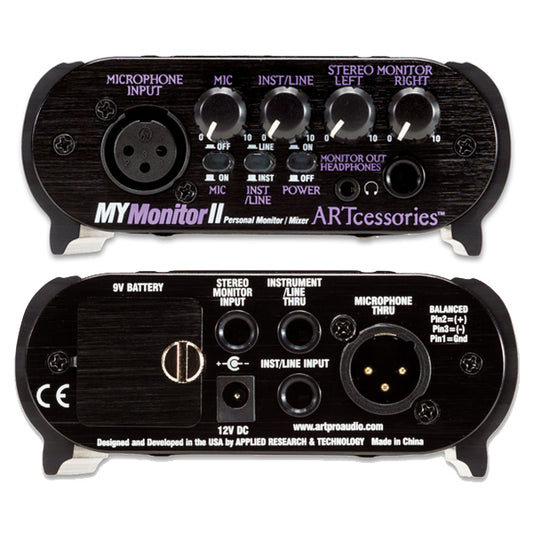ART Pro Audio MyMONITORII Personal Headphone Monitor Mixer (My MONITOR II)