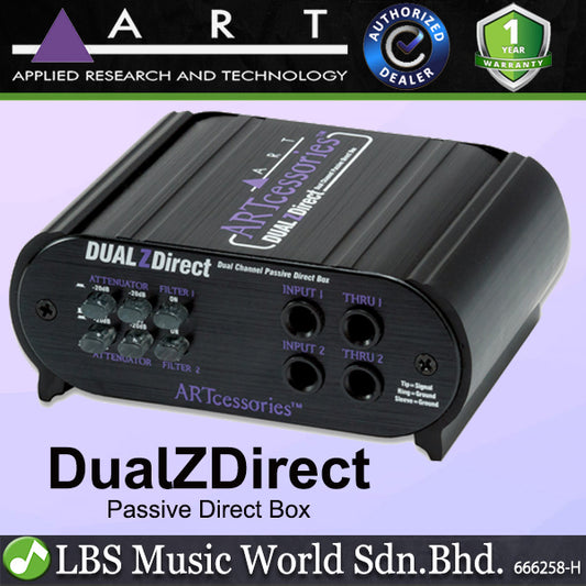 ART Pro Audio DualZDirect Dual Channel Professional Passive Direct Box (Dual Z Direct)