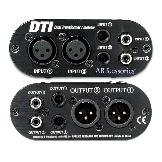ART Pro Audio DTI Dual Transformer Isolator Hum Eliminator Passive Audio Interface