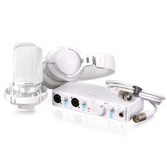 Arturia Minifuse Audio Recording Pack Complete with Minifuse 2 Interface, Headphone and Microphone