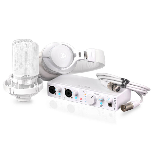 Arturia Minifuse Audio Recording Pack Complete with Minifuse 2 Interface, Headphone and Microphone