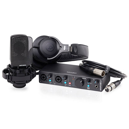Arturia Minifuse Audio Recording Pack Complete with Minifuse 2 Interface, Headphone and Microphone