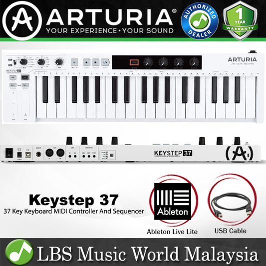 Arturia Keystep 37 Keys Midi Controller And Sequencer Keyboard - White (Key Step)