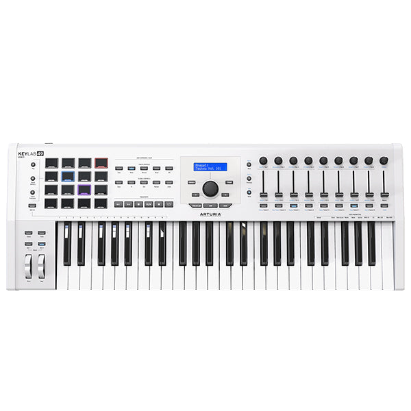 Arturia KeyLab 49 MkII 49 Key USB MIDI Keyboard Controller With Aftertouch - White (Key Lab)