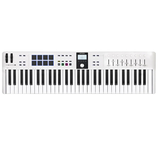 Arturia Keylab Essential 61 Keys Midi Controller Keyboard Mk3 - White (Key Lab)