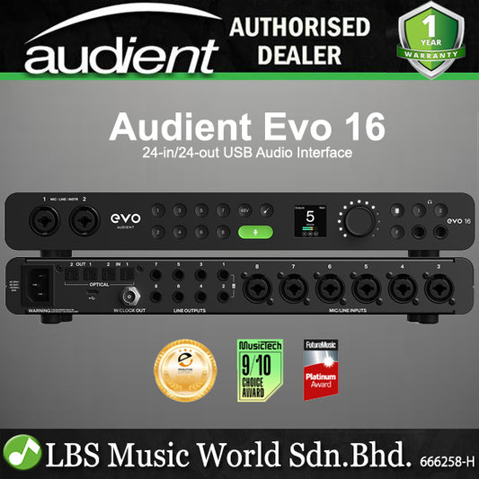 Audient EVO 16 24 X 24 Out USB Studio Audio Interface (EVO16)