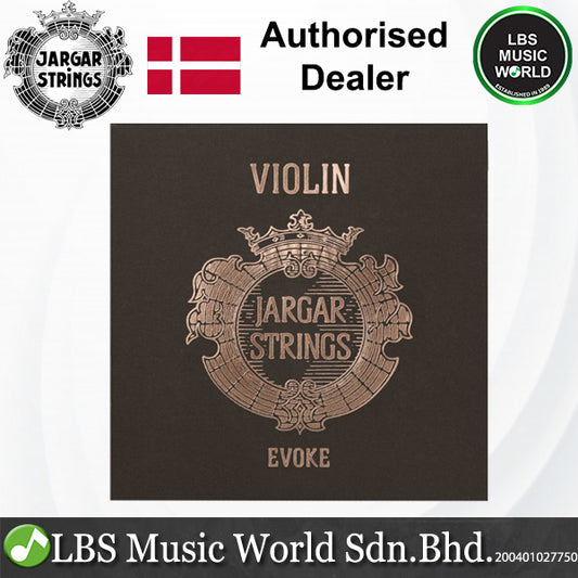 Jargar Evoke Medium Gauge Violin String Set with Synthetic Cores - 4/4 Size