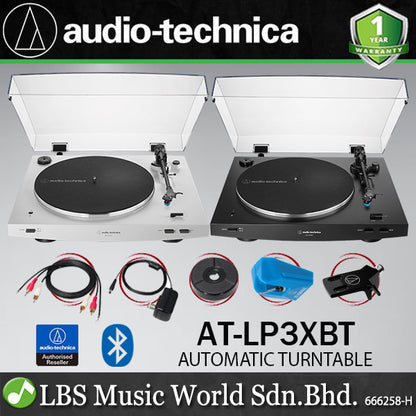 Audio Technica AT-LP3XBT Fully Automatic Belt Drive Analogue Bluetooth Turntable Black Disc Player (ATLP3XBT AT LP3XBT)
