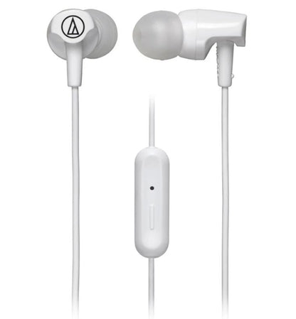 Audio Technica ATH-CLR100iS WH White Sonic Fuel In Ear Headphone Earphone (CLR100iS)