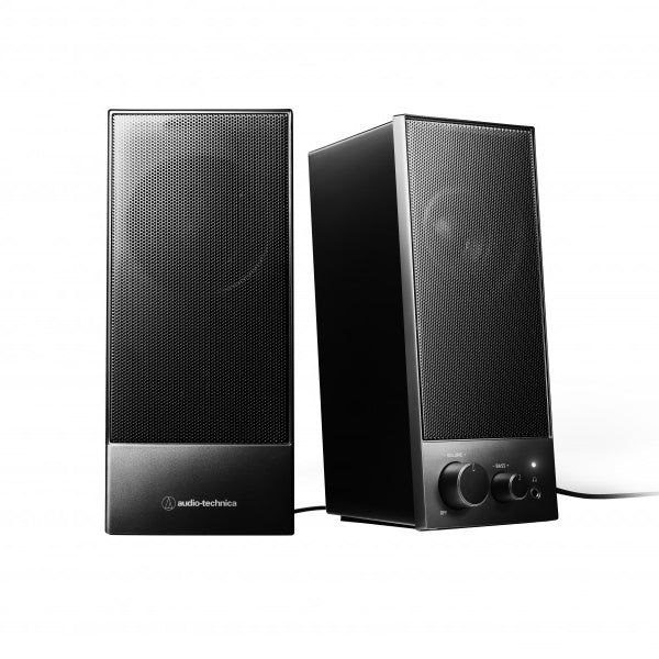 Audio Technica AT-SP105 6 Watt USB Active Speakers Built In Headphone Jack - Pair (ATSP105 AT SP105)