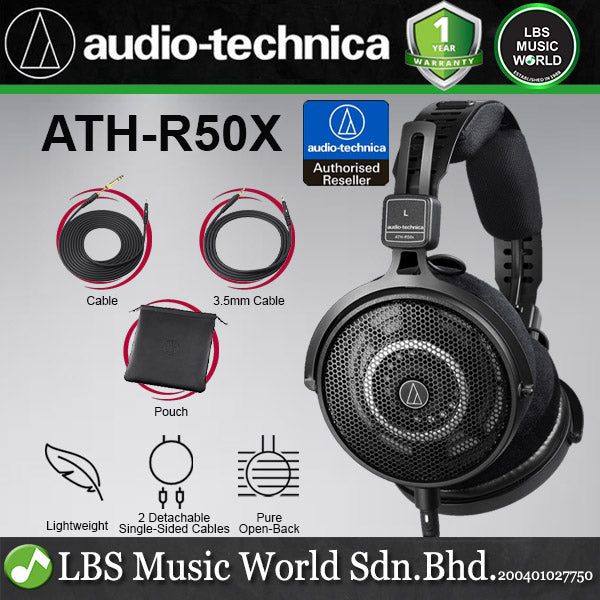 Audio Technica ATH-R50X Lightweight Open-Back Headphone (ATHR50X ATH R50X)