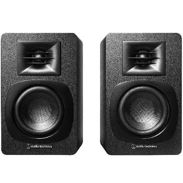 Audio Technica AT-SP3X 30 Watt Wireless Powered Active Bookshelf Bluetooth Speaker - Pair (ATSP3X)