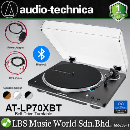 Audio Technica AT-LP70XBT Fully Automatic Wireless Belt Drive Turntable Disc Player (ATLP70XBT LP70X LP70))