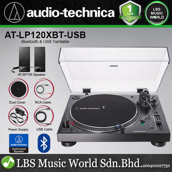 Audio Technica AT-LP120XBT-USB Fully Manual Turntable with Bluetooth and USB Output (ATLP120XBT LP120X)