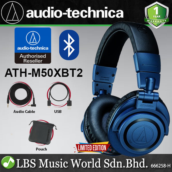Audio Technica ATH-M50xBT2 Professional Monitor Bluetooth Headphone (M50X M50xBT M50BT2)