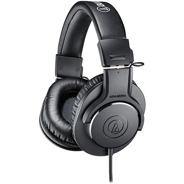 Audio Technica ATH-M20x Closed Back Dynamic Professional Studio Over Ear Monitor Headphone (ATH M20X)