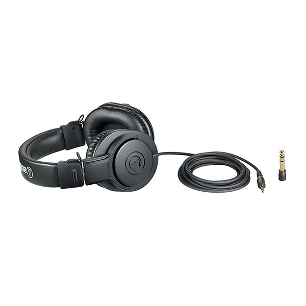 Audio Technica ATH-M20x Closed Back Dynamic Professional Studio Over Ear Monitor Headphone (ATH M20X)