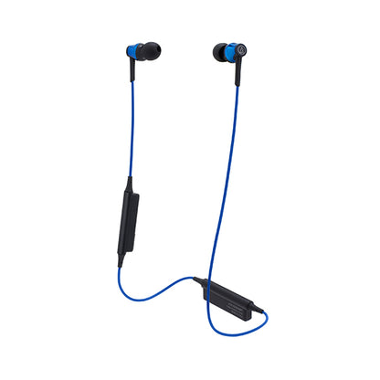 Audio Technica ATH-CKR35BT Blue Bluetooth Wireless In Ear Headphone Earphone (CKR35BT)