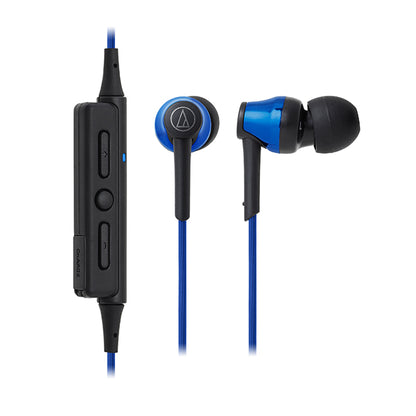 Audio Technica ATH-CKR35BT Blue Bluetooth Wireless In Ear Headphone Earphone (CKR35BT)