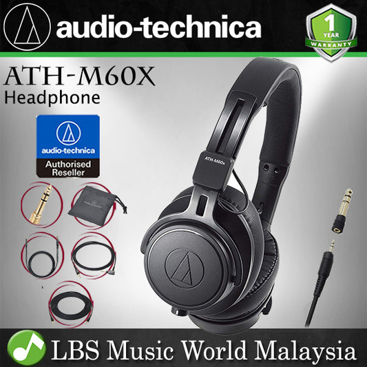 Audio Technica ATH-M60x On Ear Professional Monitor Studio Headphone (ATH M60X)