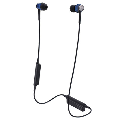 Audio Technica ATH-CKR55BT BL Blue Bluetooth Wireless In Ear Headphones Earphones (CKR55BT)