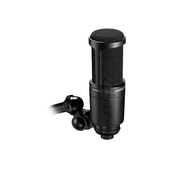Audio Technica AT2020 Cardioid Medium Diaphragm Condenser Mic Microphone Full Bundle (AT 2020)