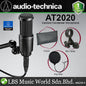 Audio Technica AT2020 Cardioid Medium Diaphragm Condenser Mic Microphone Full Bundle (AT 2020)