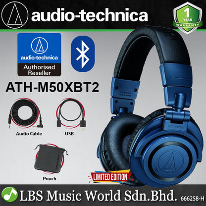 Audio Technica ATH-M50x Over Ear Monitor Headphone - Deep Sea (ATH-M50X M50X M50xBT M50BT2)