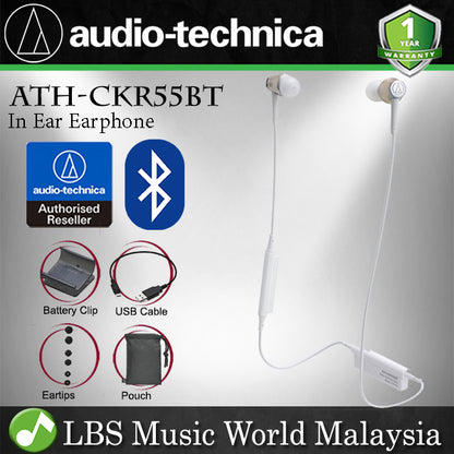 Audio Technica ATH-CKR55BT Bluetooth In Ear Headphone Earphone CG (ATH CKR55BT)