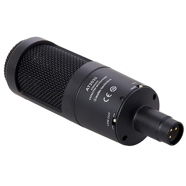 Audio Technica AT2035 Cardioid Condenser Microphone with Mic Clamp , Pop Filter & Cable (AT 2035)