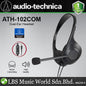 Audio Technica ATH-102COM Dual Earpiece Lightweight Anti-Microbial Headset (ATH102COM ATH 102COM)