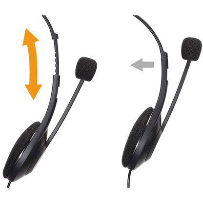 Audio Technica ATH-102COM Dual Earpiece Lightweight Anti-Microbial Headset (ATH102COM ATH 102COM)