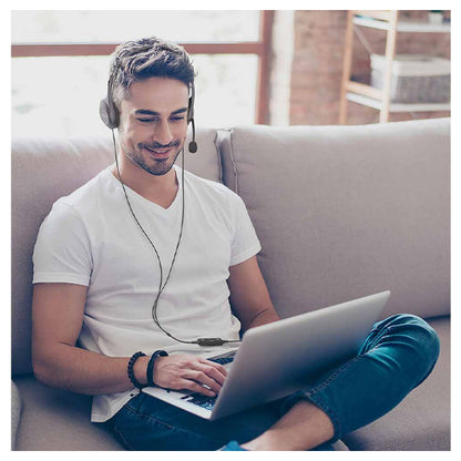 Audio Technica ATH-102COM Dual Earpiece Lightweight Anti-Microbial Headset (ATH102COM ATH 102COM)