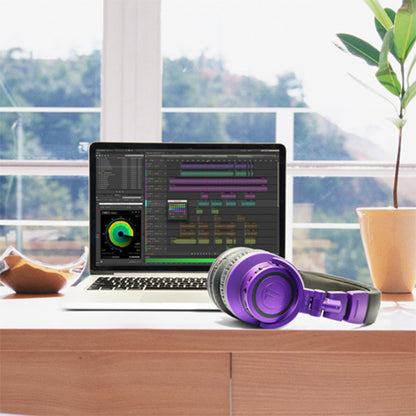 Audio Technica ATH-M50xBT PB Professional Studio Monitor Headphone Limited Edition - Purple ( M50xBT M50X BT)