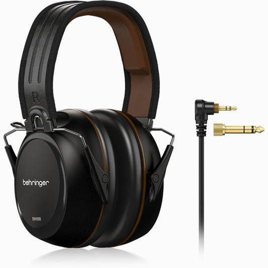 Behringer DH100 Closed Back Wired Drummer Headphone for Digital Drum (DH-100 DH 100)