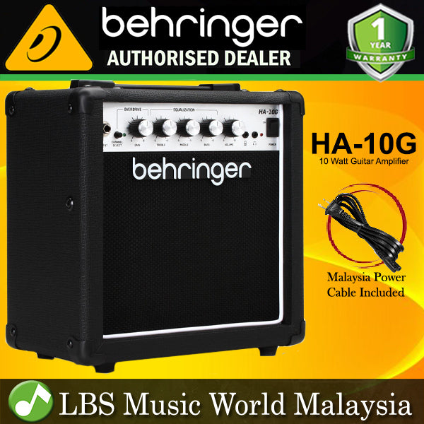 Behringer HA-10G 10 Watt Combo Amp Guitar Amplifier with VTC Tube Modelling and 6 Inch Bugera Speaker (HA10G HA10 G)