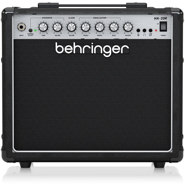 Behringer HA-20R 20 Watt Combo Amp Guitar Amplifier with VTC Tube Modelling, Reverb and 8 Inch Bugera Speaker (HA20R HA20 R)