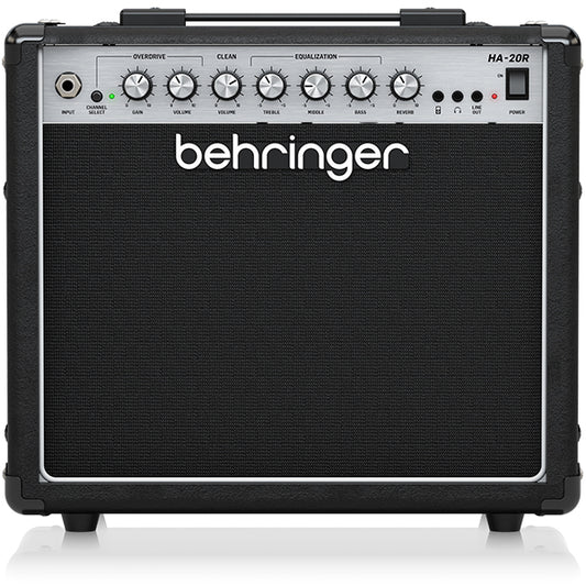 Behringer HA-20R 20 Watt Combo Amp Guitar Amplifier with VTC Tube Modelling, Reverb and 8 Inch Bugera Speaker (HA20R HA20 R)