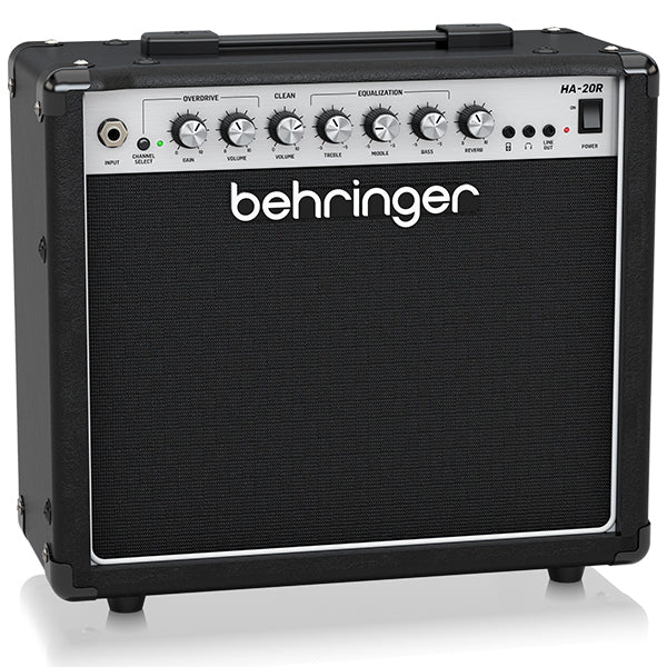 Behringer HA-20R 20 Watt Combo Amp Guitar Amplifier with VTC Tube Modelling, Reverb and 8 Inch Bugera Speaker (HA20R HA20 R)