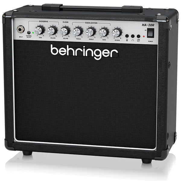 Behringer HA-20R 20 Watt Combo Amp Guitar Amplifier with VTC Tube Modelling, Reverb and 8 Inch Bugera Speaker (HA20R HA20 R)