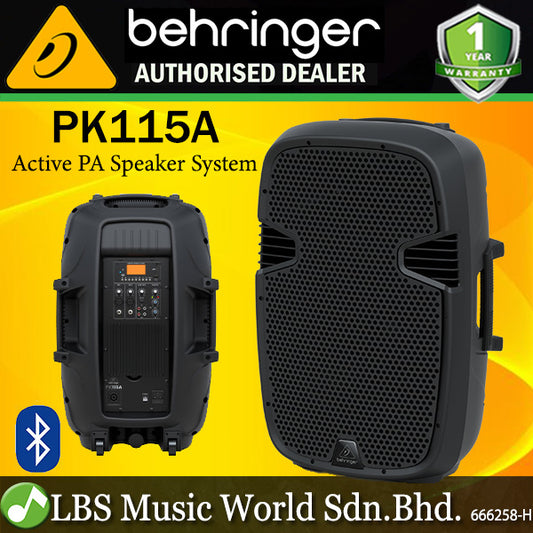 Behringer PK115A 800 Watt 15 Inch Active PA Speaker System with Bluetooth (PK 115A PK-115A)