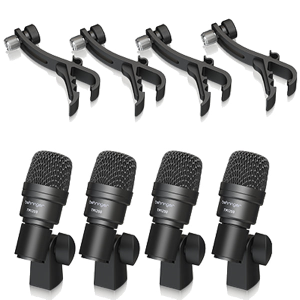 Behringer BC1200 Professional 7 Piece Drum Microphone Set with 4 Tom or Snare, 2 Cymbal, and Kick Mic (BC 1200)