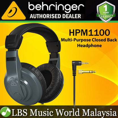 Behringer HPM1100 Multi Purpose Closed Back Studio Monitoring Headphones (HPM 1100)
