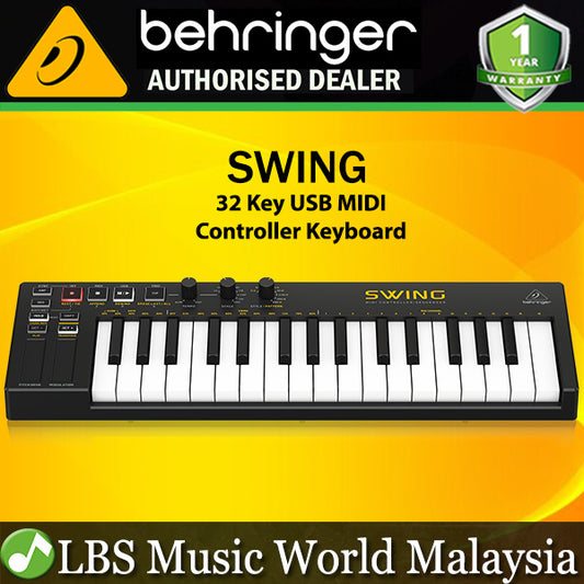 Behringer SWING 32 Key USB MIDI Controller Keyboard with Velocity After Touch