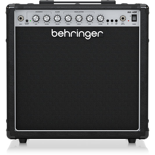 Behringer HA-40R 40 Watt Combo Amp Guitar Amplifier Speaker with VTC Tube Modeling, Reverb and 10" Bugera Speaker (HA40R HA 40R)